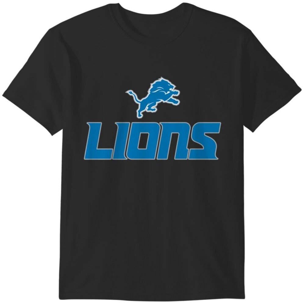 Detroit Lions Football NFL Team Graphic Fan Gift Apparel Pride T-Shirt 168 - Picture 1 of 5